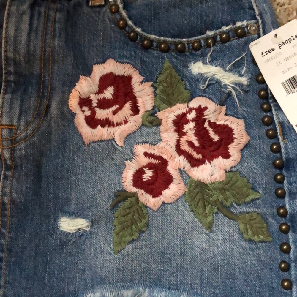 Free people jean skirt - Picture 2 of 4